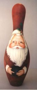 Bowling Pin Santa